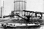 Anni 60 Attracco delle chiatte al pontile del Gasometro(Corinto Baliello)